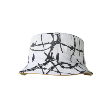 Hot Sale Cotton Twill Bucket Hat with Woven Stripe (U0020B/21/22/23)